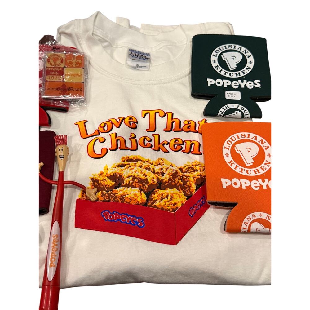Popeyes Louisiana Kitchen Popeyes Chicken Promotional Pack 16 Items Included - Picture 8 of 9